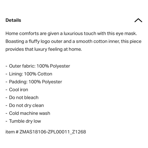 Versace eye mask - Picture 6 of 13